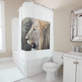 Lion Portrait Duschvorhang (Beispiel)