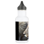 Lion Portrait Edelstahlflasche (Links)
