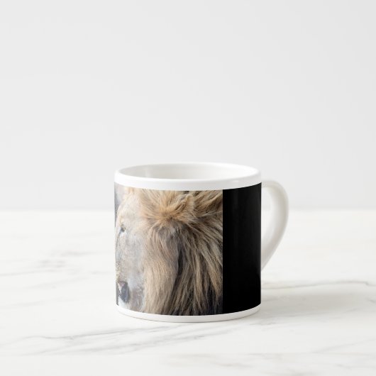 Lion Portrait Espressotasse (Vorderseite Rechts)