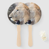 Lion Portrait Fächer (Vorne und Hinten)