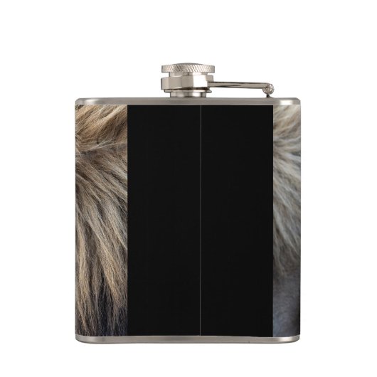 Lion Portrait Flachmann (Rückseite)