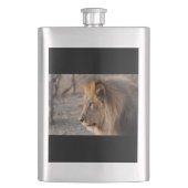 Lion Portrait Flachmann (Vorderseite)