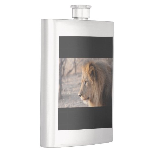 Lion Portrait Flachmann (Rechts)