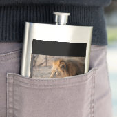 Lion Portrait Flachmann (Beispiel)