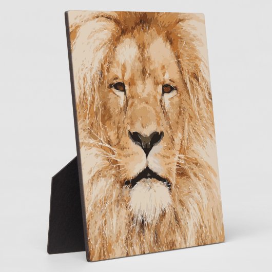 LION PORTRAIT FOTOPLATTE (Seite)