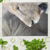 Lion Portrait Geschirrtuch (Gefaltet)