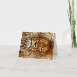 Lion Portrait Karte