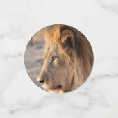 Lion Portrait Konfetti (Klein Vorderseite)