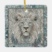 Lion Portrait Mosaik Art