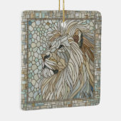 Lion Portrait Mosaik Art Keramikornament (Rechts)