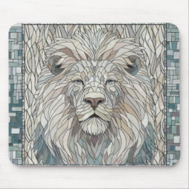 Lion Portrait Mosaik Art Mousepad