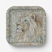 Lion Portrait Mosaik Art