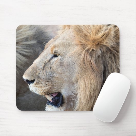 Lion Portrait Mousepad (Mit Mouse)