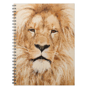 LION PORTRAIT NOTIZBLOCK