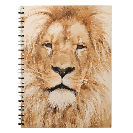 LION PORTRAIT NOTIZBLOCK (Vorderseite)