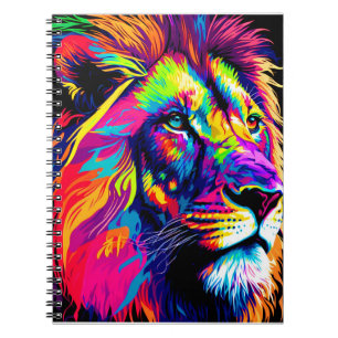 Lion Portrait Painting Notizblock