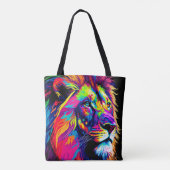 Lion Portrait Painting Tasche (Rückseite)