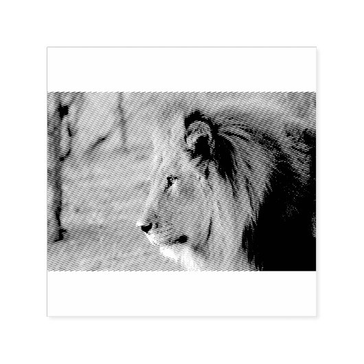 Lion Portrait Permastempel (Design)