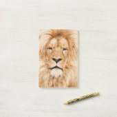 LION PORTRAIT POST-IT KLEBEZETTEL (Auf Schreibtisch)
