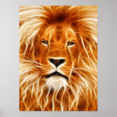 Lion Portrait Poster (Vorne)