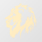 Lion Portrait (Sand) Fensteraufkleber (Blatt)