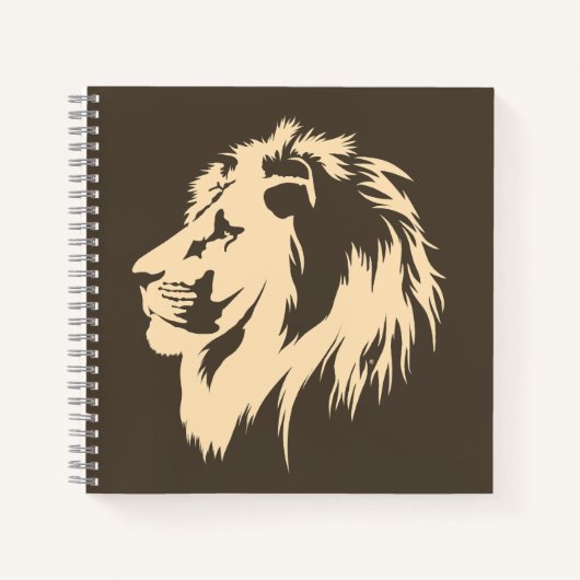 Lion Portrait (Sand) Notizblock (Vorderseite)