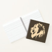 Lion Portrait (Sand) Notizblock (Innenseite)