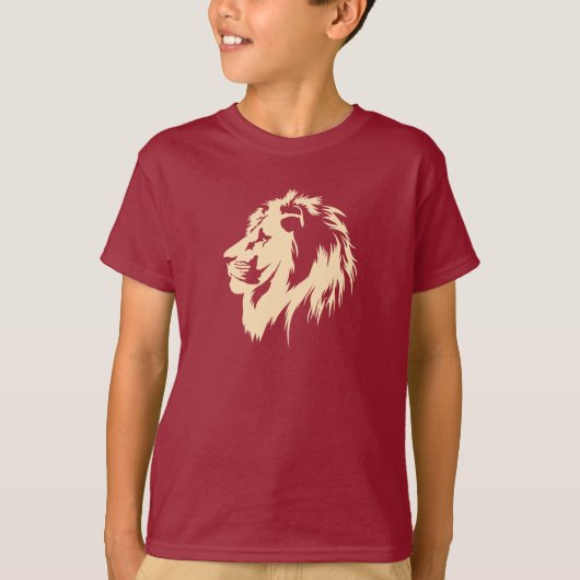 Lion Portrait (Sand) T-Shirt (Vorderseite)