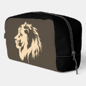 Lion Portrait (Sand) Waschbeutel (Rechte Ecke)