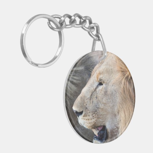 Lion Portrait Schlüsselanhänger (Vorderseite links)