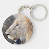 Lion Portrait Schlüsselanhänger (Rückseite)