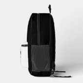 Lion Portrait (schwarz) Bedruckter Rucksack (Rechts)