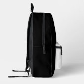 Lion Portrait (schwarz) Bedruckter Rucksack (Links)
