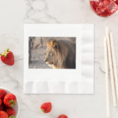 Lion Portrait Serviette (Beispiel)