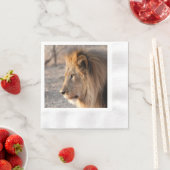 Lion Portrait Serviette (Beispiel)