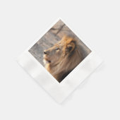 Lion Portrait Serviette (Ecke)