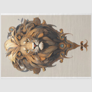 Lion Portrait Tissue Paper Seidenpapier