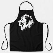 Lion Portrait (weiß) Schürze (Vorderseite)