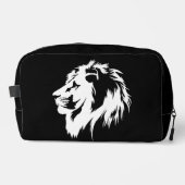 Lion Portrait (weiß) Waschbeutel (Vorderseite)