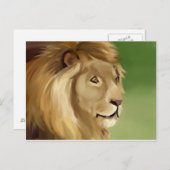 Lion Post Card Postkarte (Vorne/Hinten)