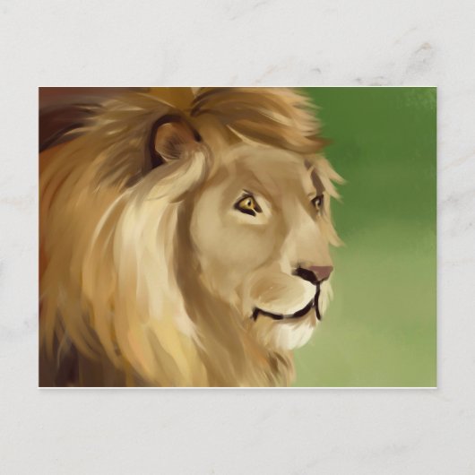 Lion Post Card Postkarte (Vorderseite)