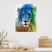 Lion Poster (Küche)
