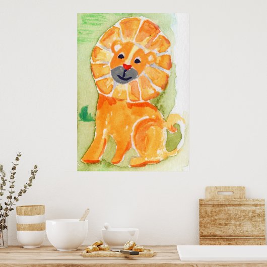 Lion Poster (Küche)
