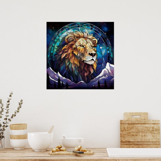 Lion Poster (Küche)