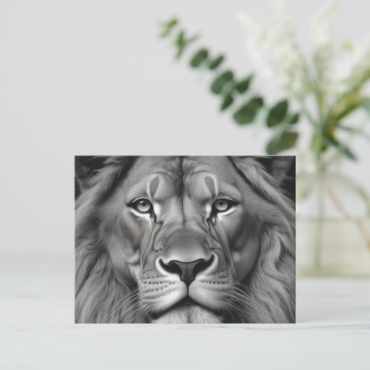 Lion Postkarte (Stehend Vorderseite)