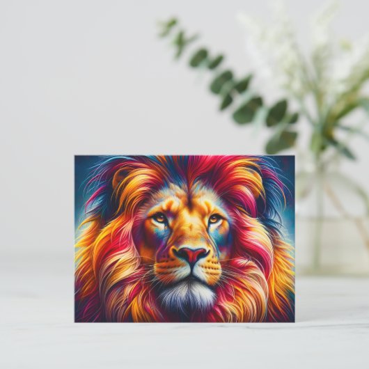 Lion Postkarte (Stehend Vorderseite)