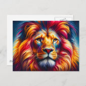 Lion Postkarte (Vorne/Hinten)