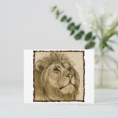 LION POSTKARTE (Stehend Vorderseite)