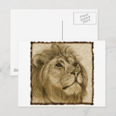 LION POSTKARTE (Vorne/Hinten)