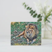 Lion Postkarte (Stehend Vorderseite)